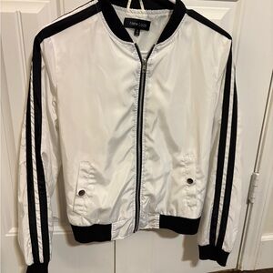 New Look Black and White Bomber Jacket